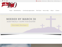 Tablet Screenshot of buffalocitymission.org